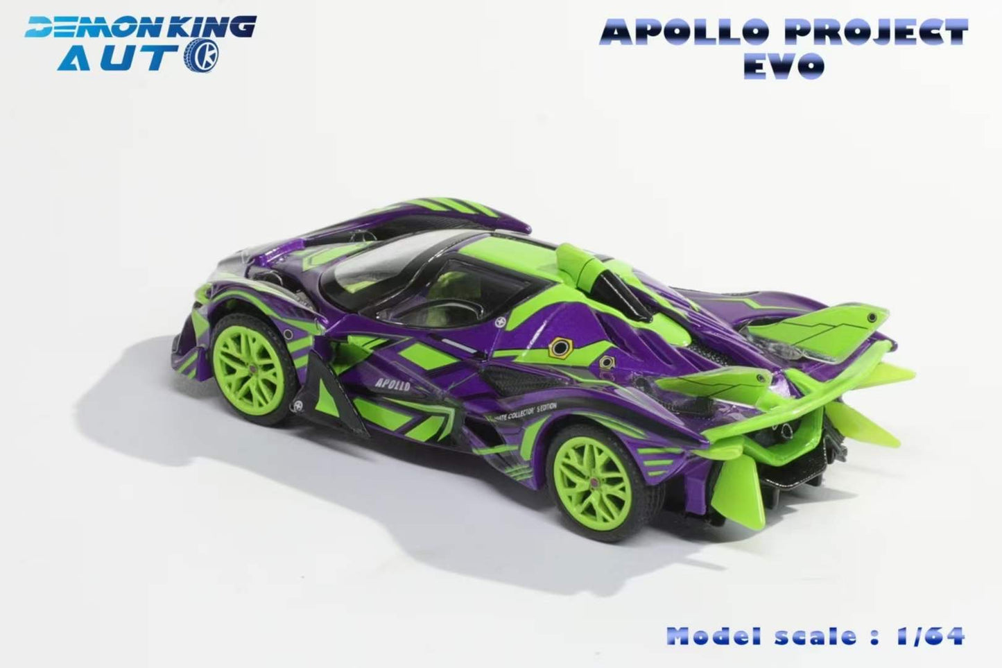 Demon King Auto 1:64 Apollo Evo EVA Purple China Joy Expo Limited Edition Limited 666 Pieces