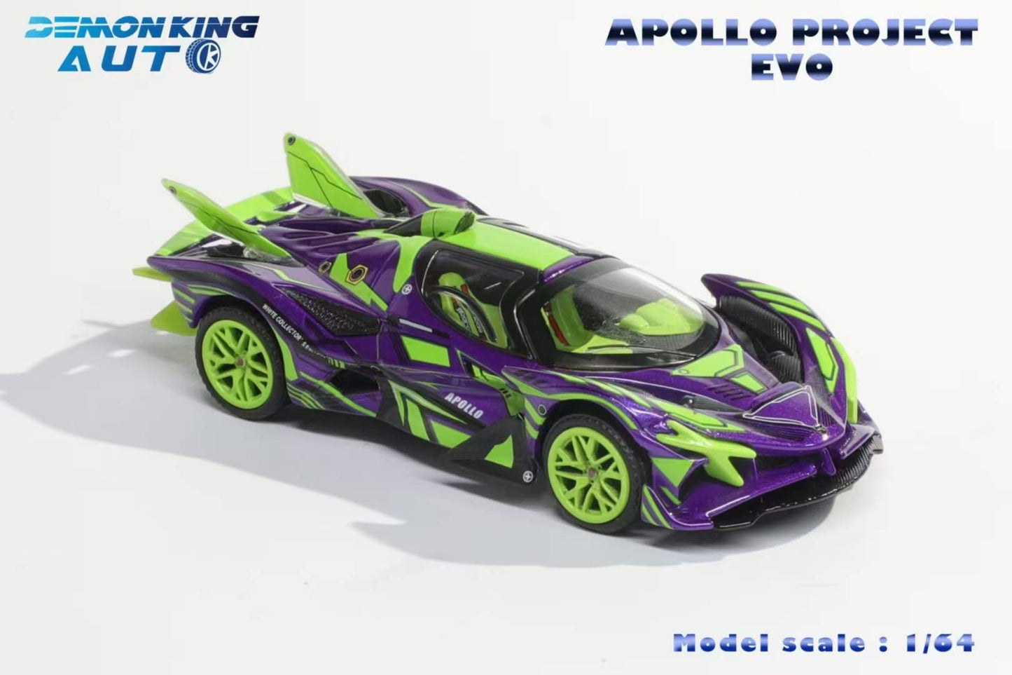 Demon King Auto 1:64 Apollo Evo EVA Purple China Joy Expo Limited Edition Limited 666 Pieces