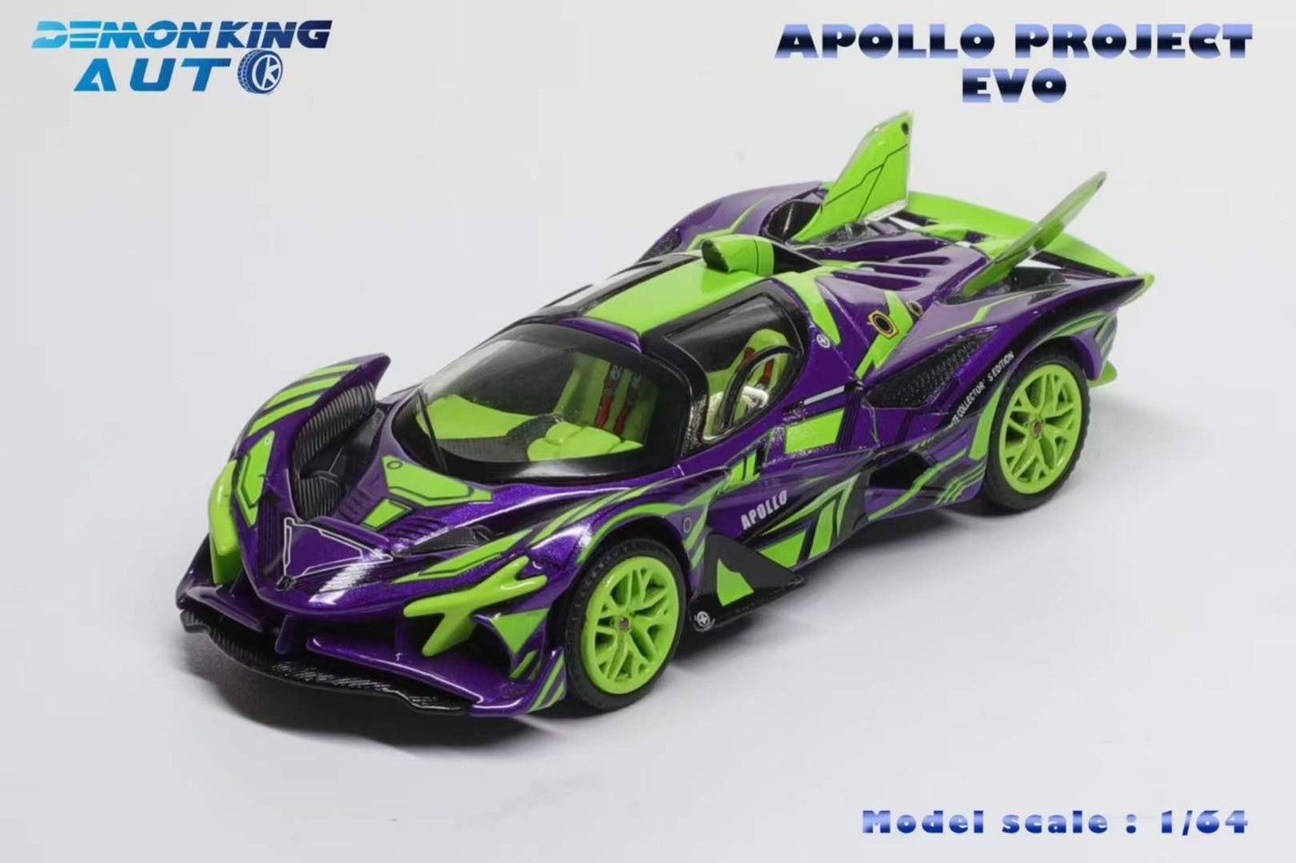 Demon King Auto 1:64 Apollo Evo EVA Purple China Joy Expo Limited Edition Limited 666 Pieces