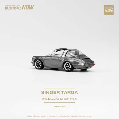 Pop Race 1:64 Porsche Singer Targa Metallic Grey (PR640044)
