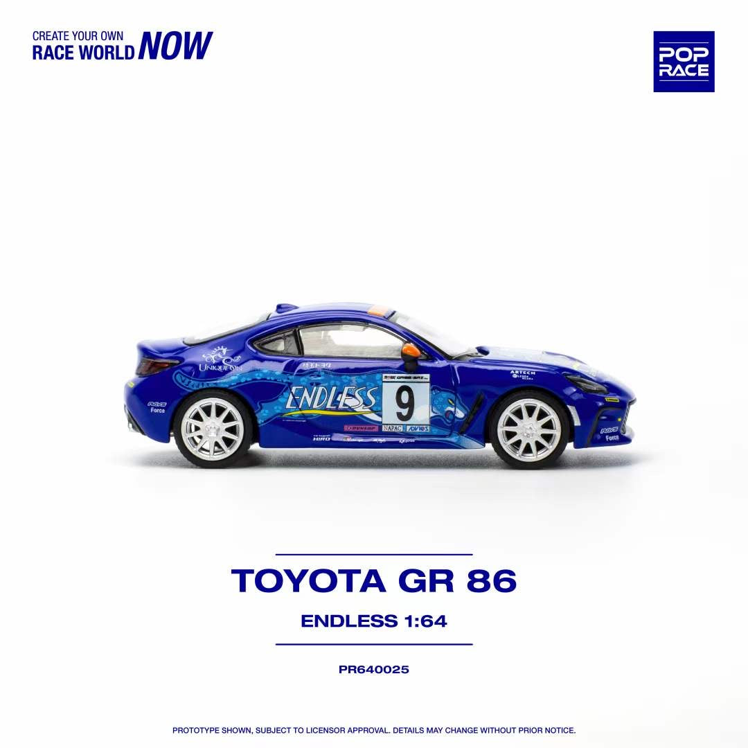 Pop Race 1:64 Toyota GR86 Endless (PR640025)