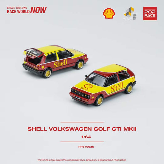 Pop Race 1:64 Volkswagen Golf GTI MKII MK2 Shell Edition Openable Rear Boot (PR640036)