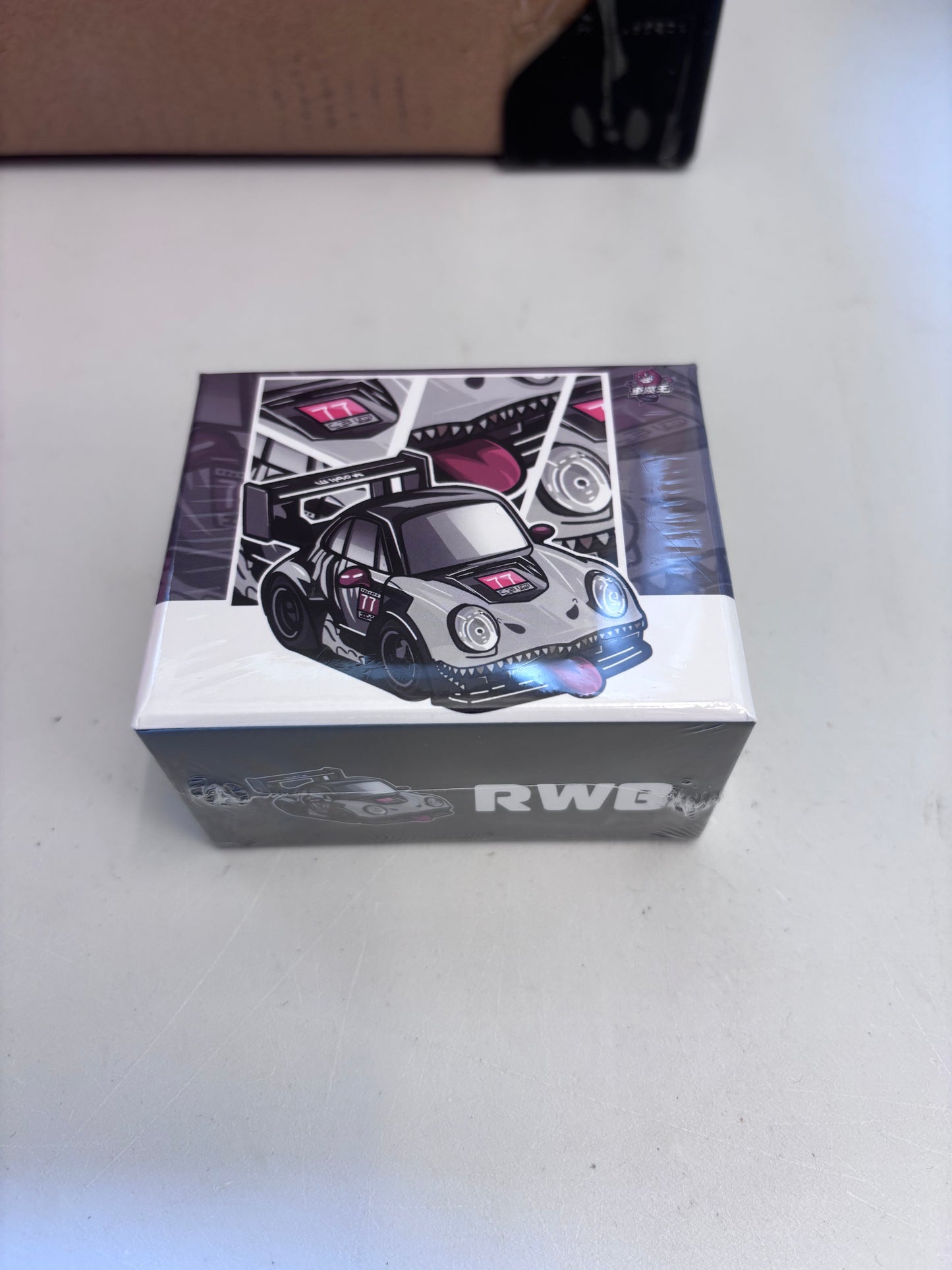 Demon King Auto 1:64 Porsche RWB Skeleton Rexy Dinosaur Cute Q Car with Random Colour Lounge Accessory in Premium Box Packaging (Chance of a Gold Chase Car)