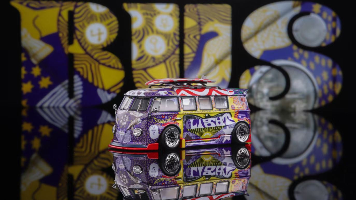 Liberty64 1:64 Volkswagen Kombi Camper Van Woodstock Bus Edition Limited 599 Pieces