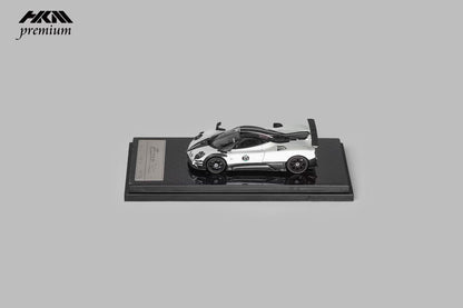 HKM Premium 1:64 Pagani Zonda 760 Berlinetta 2014 Hard Roof Luminous White #35 Removable Rear Engine Boot with Detailed Engine Christmas Premium Packaging Limited 999 Pieces