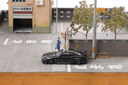 Focal Horizon 1:64 Nissan Skyline GT-R R33 Nismo 400R Openable Engine Hood with Detailed Engine Full Carbon Black