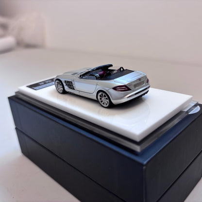 [Premium Resin Model] JG 1:64 SLR Roadster Convertible Silver in Premium Box Packaging