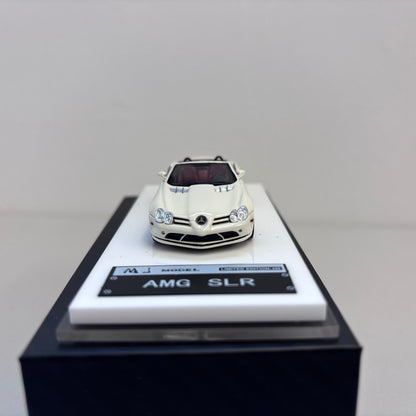 [Premium Resin Model] JG 1:64 SLR Roadster Convertible White in Premium Box Packaging