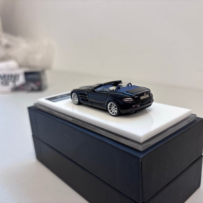 [Premium Resin Model] JG 1:64 SLR Roadster Convertible Black in Premium Box Packaging