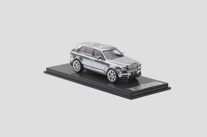 Smallcarart 1:64 Rolls Royce Cullinan Black Badge Edition Chrome White Steel Limited 399 Pieces