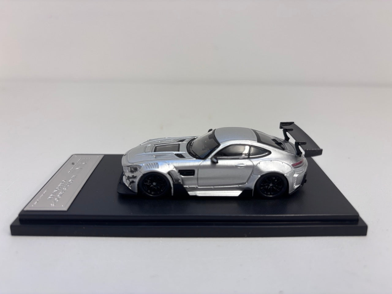 BSC X Rhino Model 1:64 AMG GTS MK1 C190 Carbonerre Wide Body Custom Silver