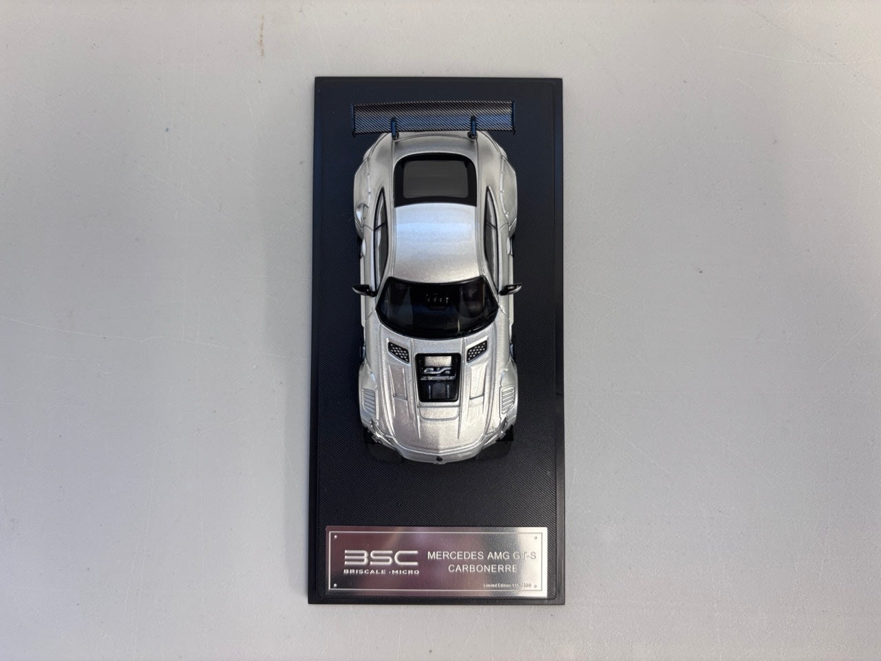 BSC X Rhino Model 1:64 AMG GTS MK1 C190 Carbonerre Wide Body Custom Silver