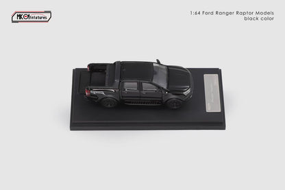 MK Miniatures 1:64 Ford Tanfer P375/PX Raptor 2018 Pick Up Truck Openable Boot LHD Black