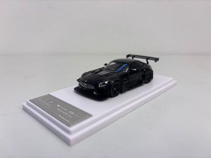 BSC X Rhino Model 1:64 AMG GTS MK1 C190 Carbonerre Wide Body Custom Black