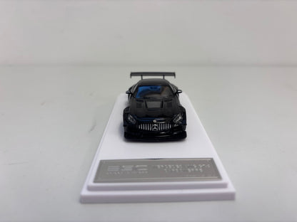 BSC X Rhino Model 1:64 AMG GTS MK1 C190 Carbonerre Wide Body Custom Black