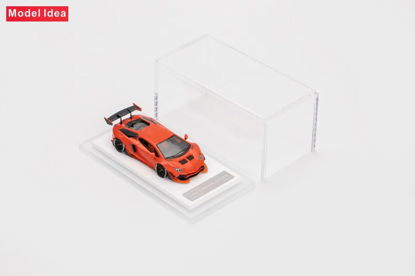 [Premium Resin Model] Model Idea 1:64 Lamborghini Aventador LP700-4 LWBK Liberty Walk 2.0 Wide Body Custom Arancio Apodis Orange