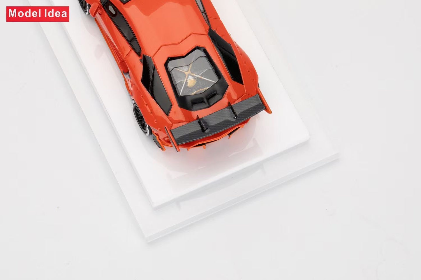 [Premium Resin Model] Model Idea 1:64 Lamborghini Aventador LP700-4 LWBK Liberty Walk 2.0 Wide Body Custom Arancio Apodis Orange