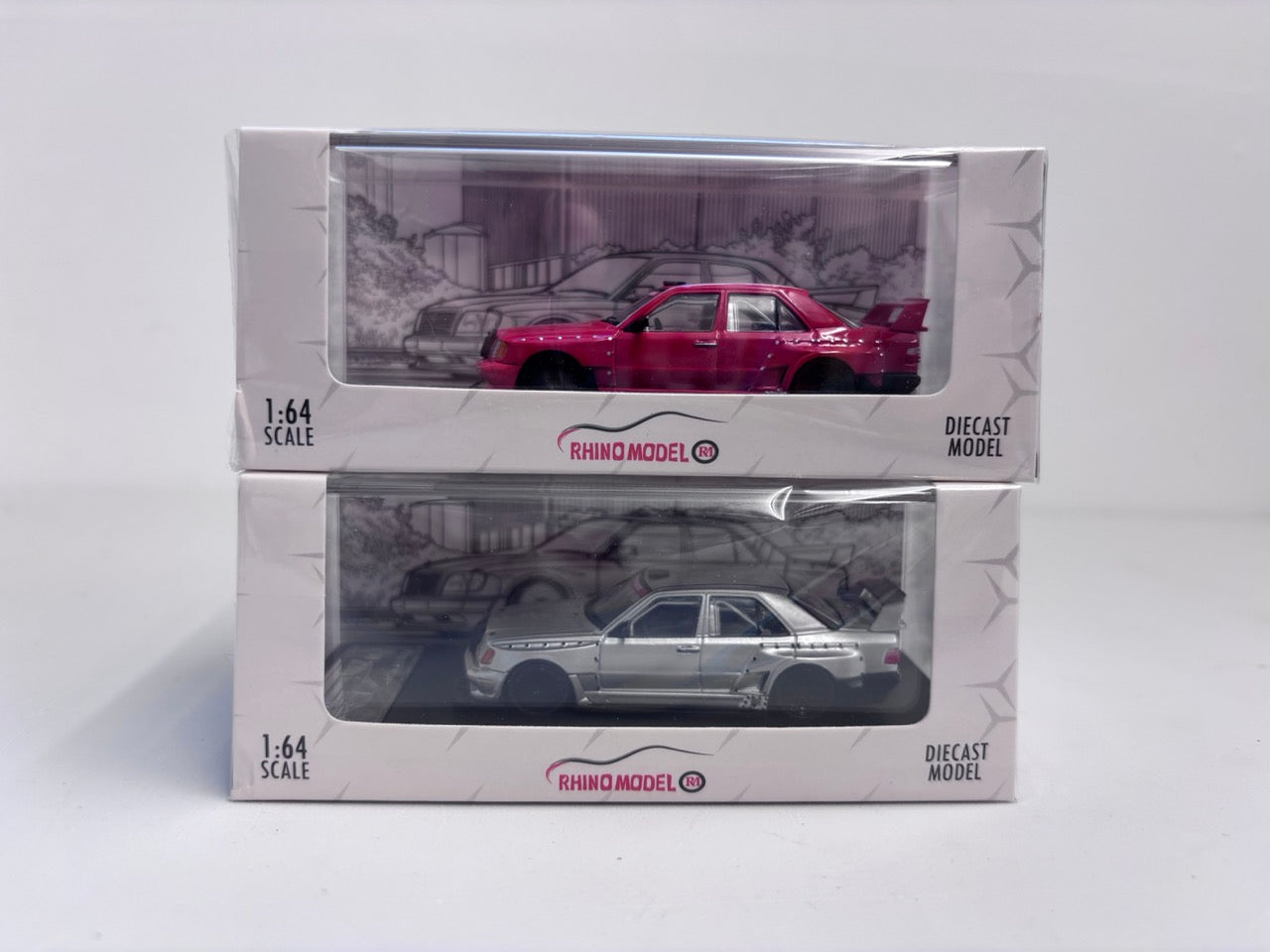 Rhino Model 1:64 E-Class MK1 W124 Red Concept Custom Edition