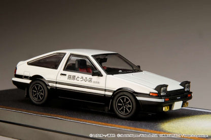 Hobby Japan 1:64 Toyota Sprinter Trueno GT Apex AE86 Pop Up Lights Initial D Edition Official Licensed Openable White Engine Hood
