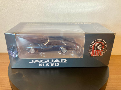BM Creations 1/64 Jaguar XJ-S XJS V12 Cobalt Blue with 4 Additional Wheels (RHD)