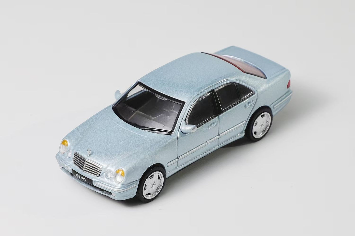 Shadow 1:64 Mercedes Benz E Class MK2 W210 E55 AMG LHD Silver Blue