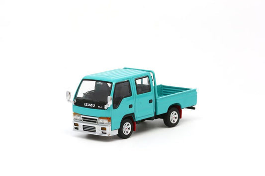Model One 1:64 Isuzu ELF Single Cab Pick-Up Truck RHD Openable Tailgate Custom Tiffany Blue