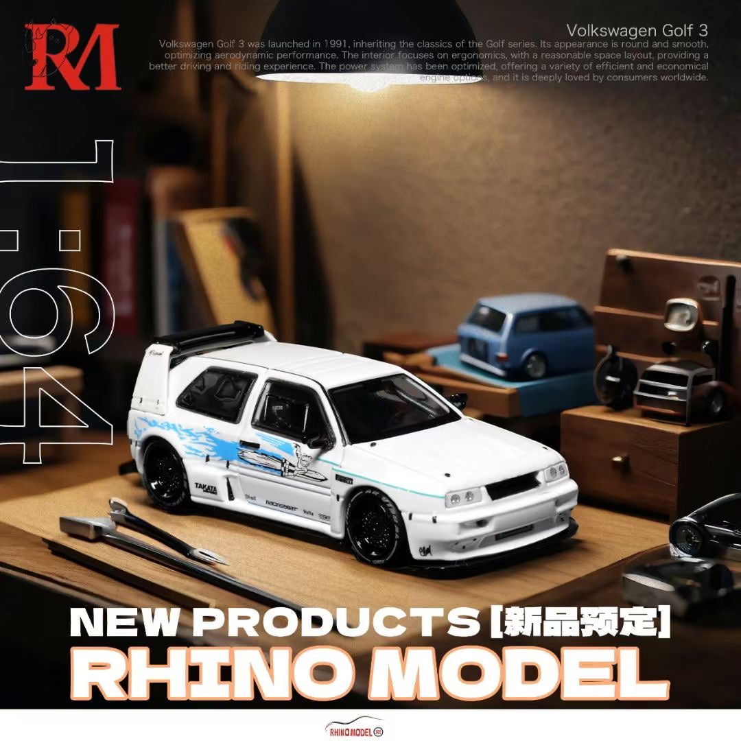 Rhino Model 1:64 Volkswagen Golf MK3 Fast & Furious Concept Custom White