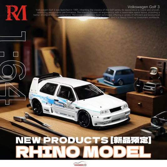 Rhino Model 1:64 Volkswagen Golf MK3 Fast & Furious Concept Custom White