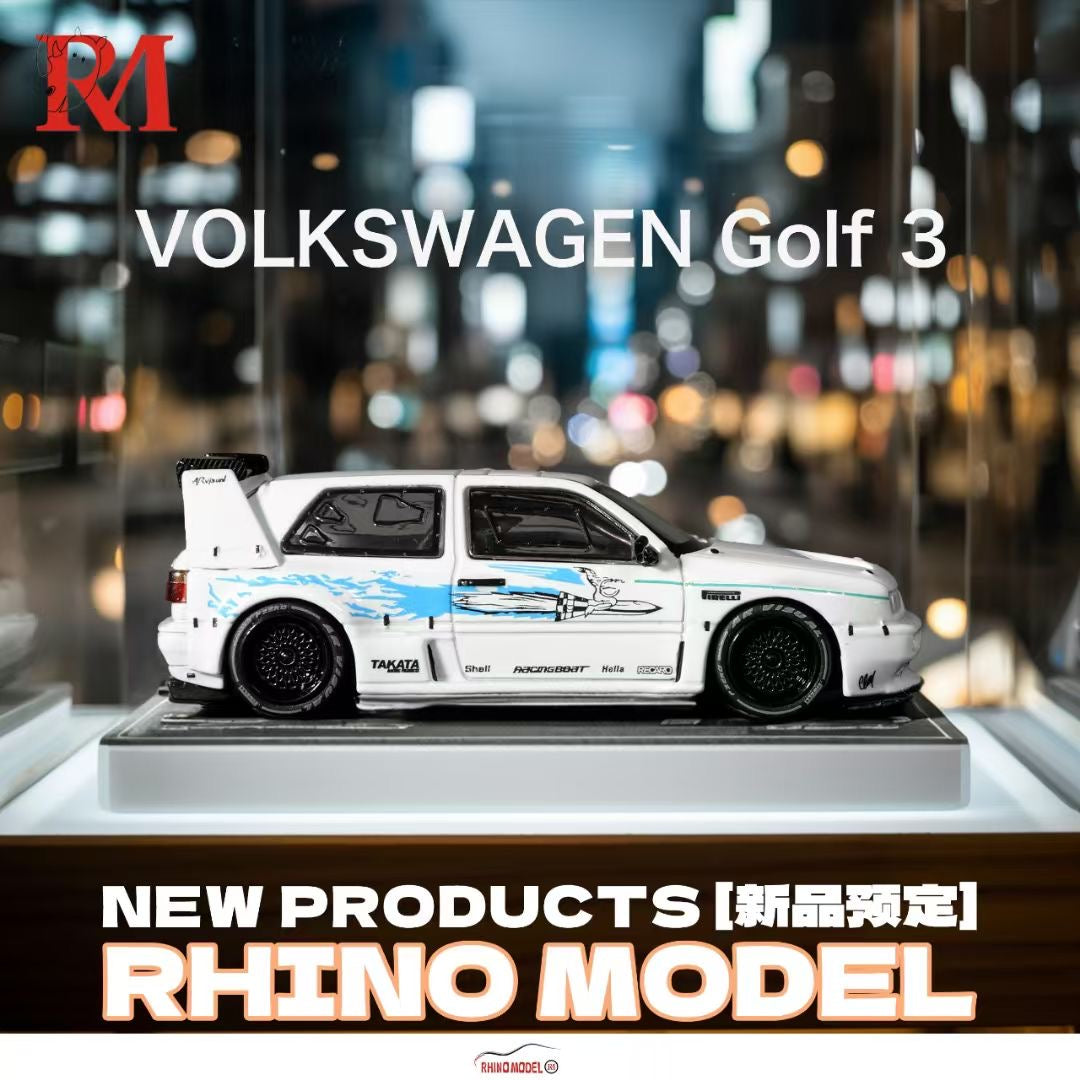 Rhino Model 1:64 Volkswagen Golf MK3 Fast & Furious Concept Custom White