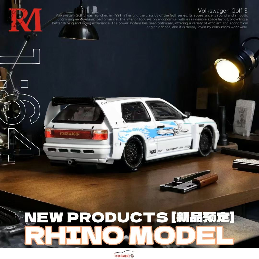 Rhino Model 1:64 Volkswagen Golf MK3 Fast & Furious Concept Custom White