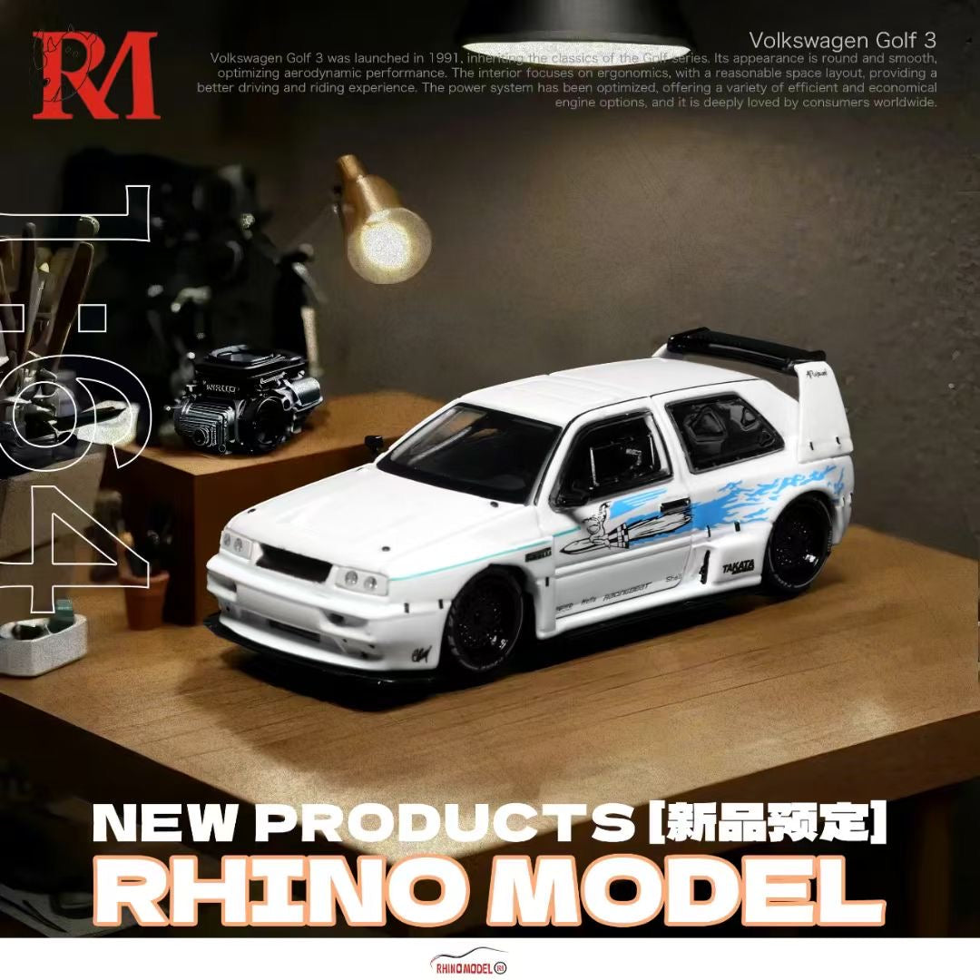 Rhino Model 1:64 Volkswagen Golf MK3 Fast & Furious Concept Custom White