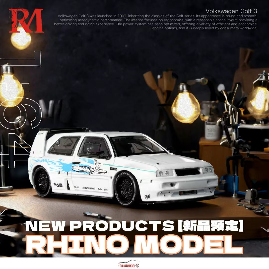 Rhino Model 1:64 Volkswagen Golf MK3 Fast & Furious Concept Custom White