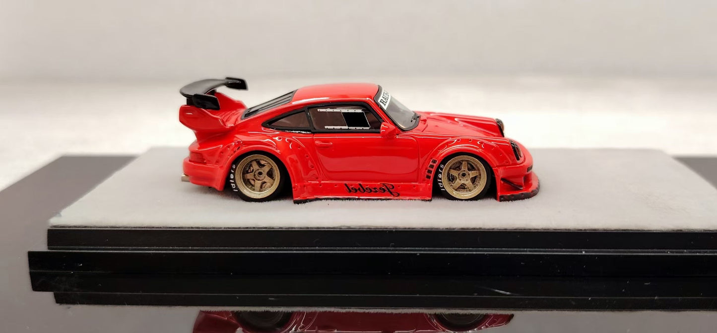 [Premium Resin Model] Qidian Model 1:64 Porsche RWB 930 GT Wing Red Jezebel