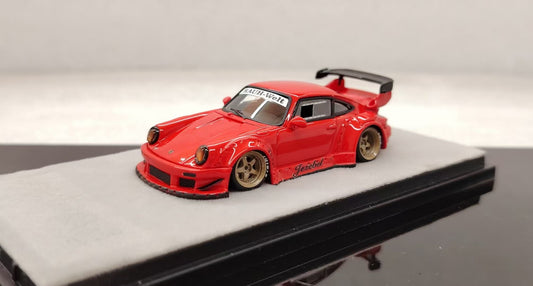 [Premium Resin Model] Qidian Model 1:64 Porsche RWB 930 GT Wing Red Jezebel
