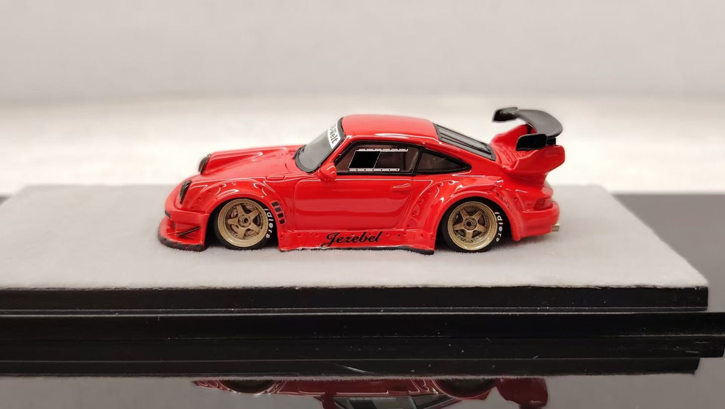 [Premium Resin Model] Qidian Model 1:64 Porsche RWB 930 GT Wing Red Jezebel