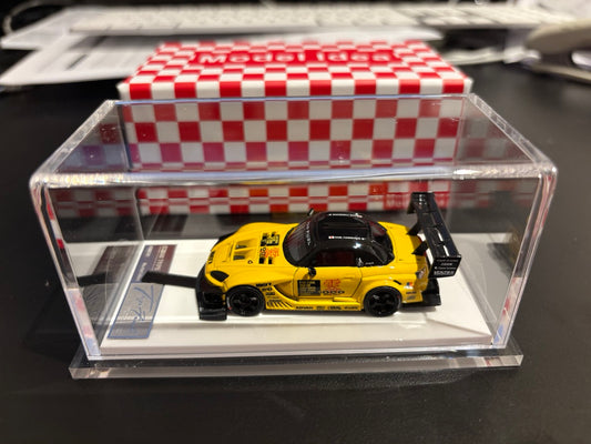 (A Part Fell Off From The Bottom Of The Car) [Premium Resin Model] Model Idea 1:64 Honda S2000 AP1 Top Fuel Type-RR Yellow Limited 299 Pieces