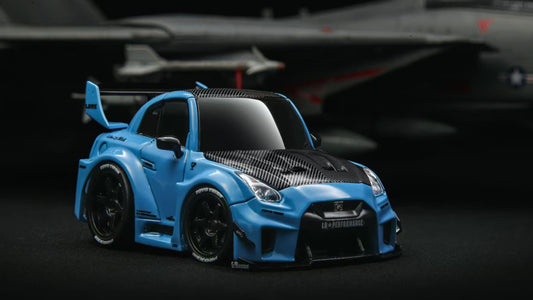 [Premium Resin Model] KR 1:64 Nissan Skyline GT-R R35 Cute Size Egg Car Blue