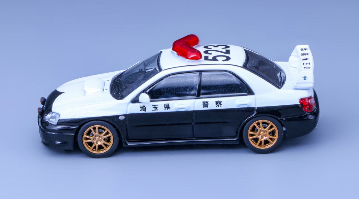 Furuya 1:64 Subaru Impreza WRX STI Blobeye Blob Eye Sedan GD Japan Saitama Police Limited to 799 Pieces
