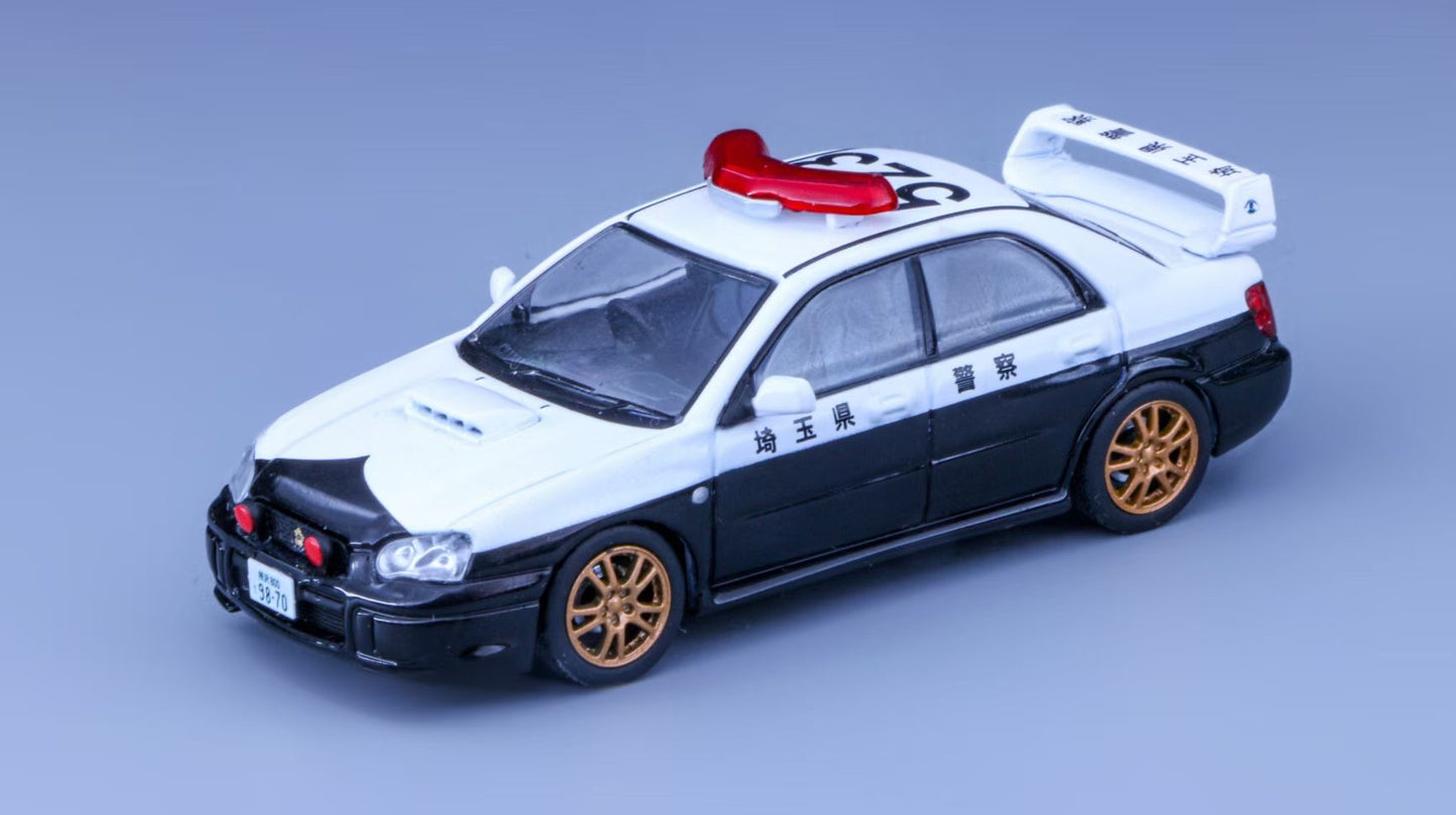 Furuya 1:64 Subaru Impreza WRX STI Blobeye Blob Eye Sedan GD Japan Saitama Police Limited to 799 Pieces