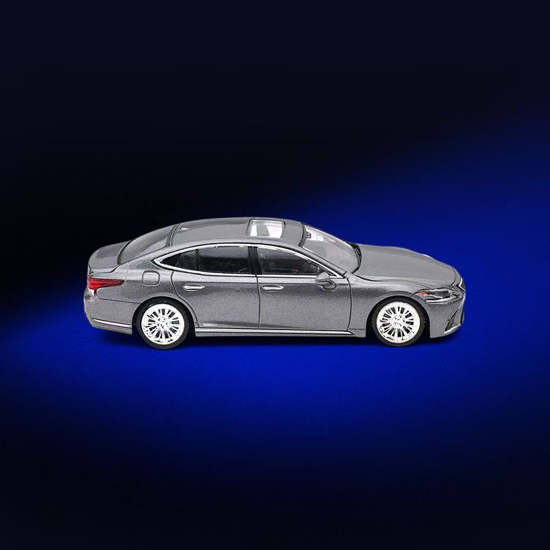 Enchery 1:64 Lexus LS500h Sedan Official Licensed Metallic Grey Paper Box Packaging