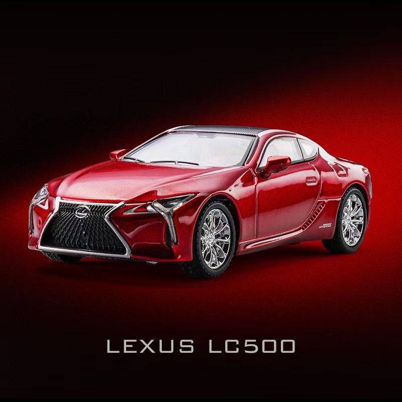 Enchery 1:64 Lexus LC500 Coupe Official Licensed Metallic Red Paper Box Packaging
