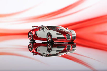 Mortal 1:64 Bugatti Veyron 16.4 Super Sport Pan Roof Adjustable Spoiler Transparent Red White