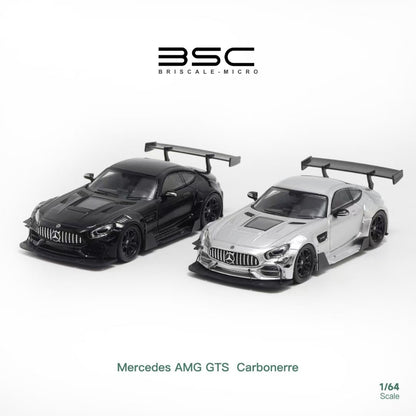 BSC X Rhino Model 1:64 Mercedes Benz AMG GTS MK1 C190 Carbonerre Wide Body Custom Black