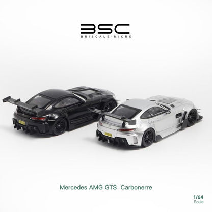 BSC X Rhino Model 1:64 Mercedes Benz AMG GTS MK1 C190 Carbonerre Wide Body Custom Black