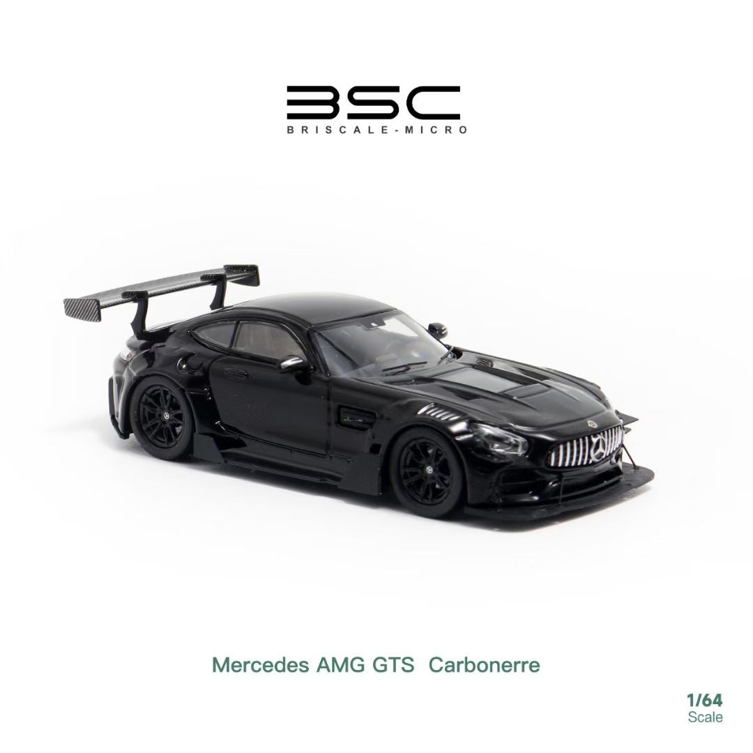 BSC X Rhino Model 1:64 Mercedes Benz AMG GTS MK1 C190 Carbonerre Wide Body Custom Black