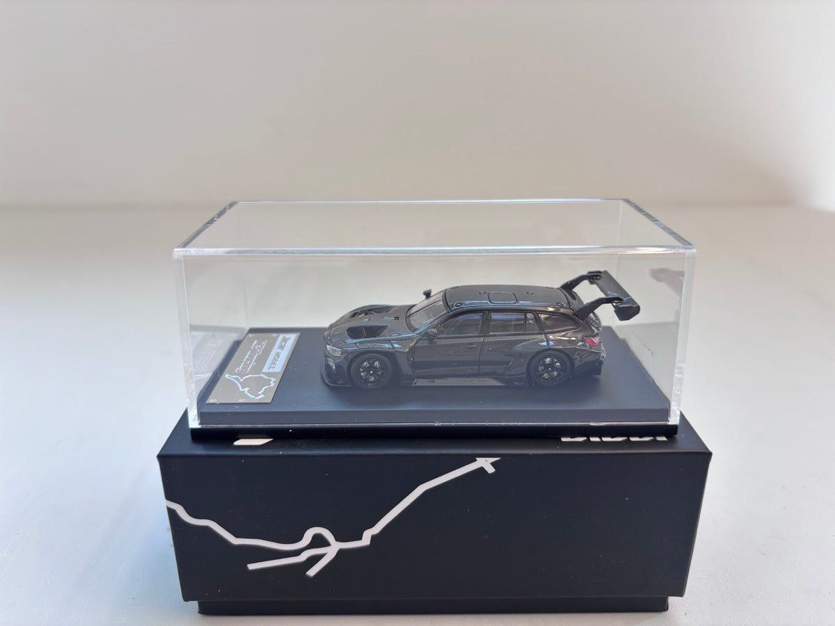 JICAR 1:64 M3 G81 Wagon Touring 24h Nurburgring Full Carbon Black in Premium Box Packaging