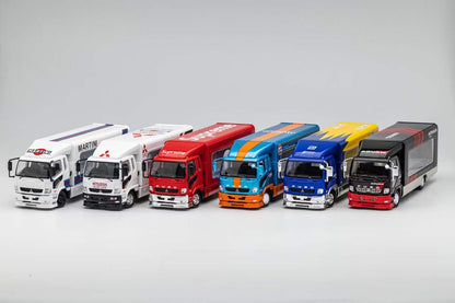 GCD 1/64 Mitsubishi Fuso Fighter MK2 2017 Outriggers Raised Truck - Spoon Livery