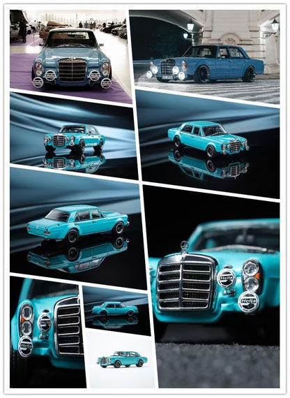 Liberty64 1/64 Mercedes Benz 300 SEL 6.8 AMG W109 Blue Limited 500 Pieces