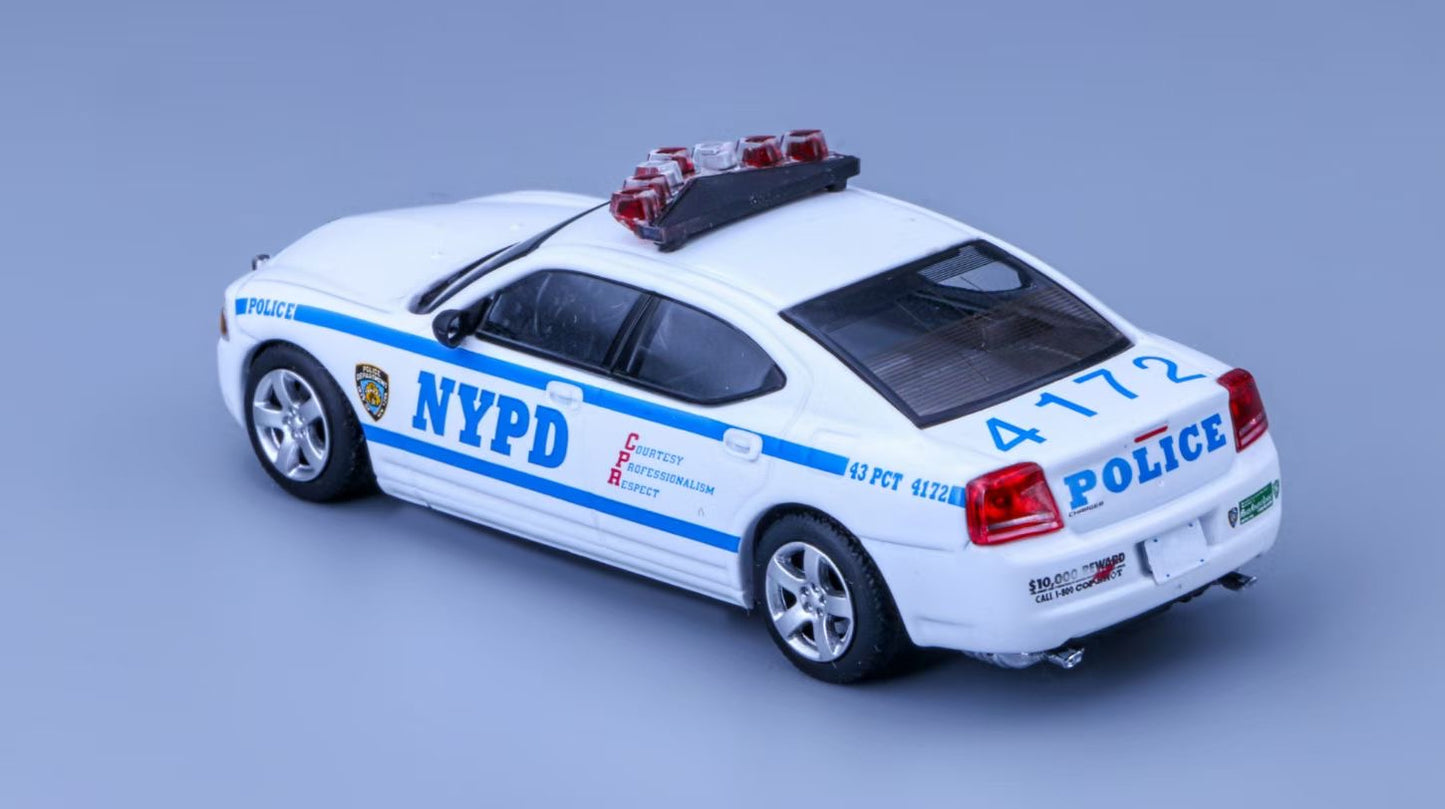 Rollin 1:64 Dodge Charger MK6 LX 2008 NYPD New York Police White