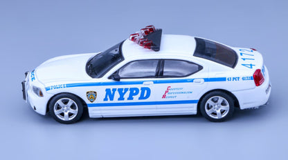 Rollin 1:64 Dodge Charger MK6 LX 2008 NYPD New York Police White